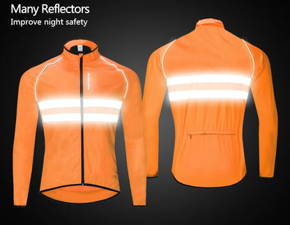 Unisex Water-Resistant Reflective Cycling Jacket FA24-OctW1