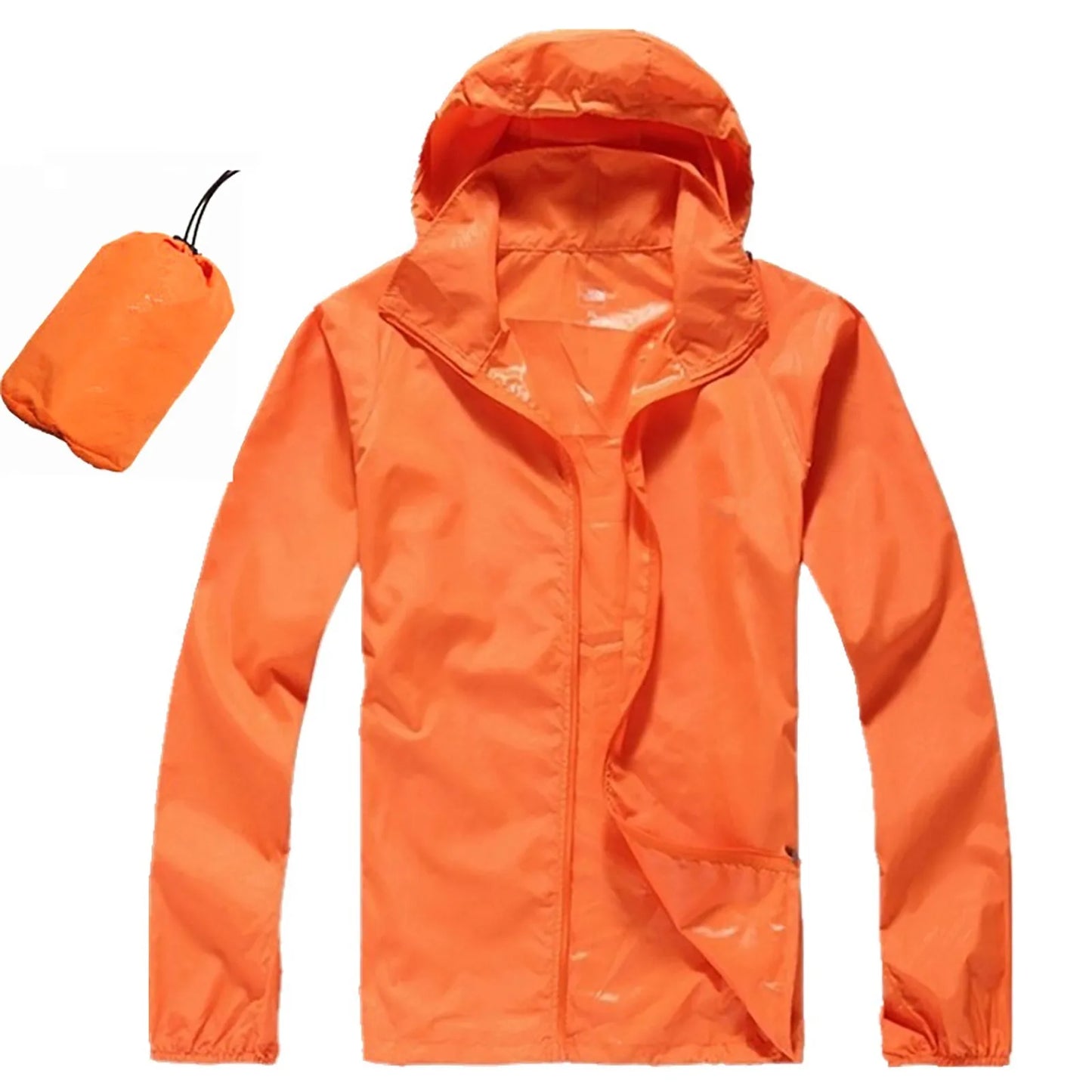 Men's and Women's Waterproof Hooded Lightweight Hiking Jacket