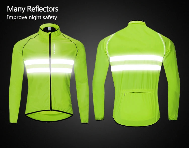 Unisex Water-Resistant Reflective Cycling Jacket FA24-OctW1