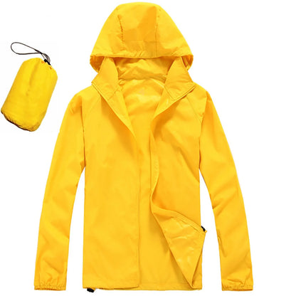 Men's and Women's Waterproof Hooded Lightweight Hiking Jacket