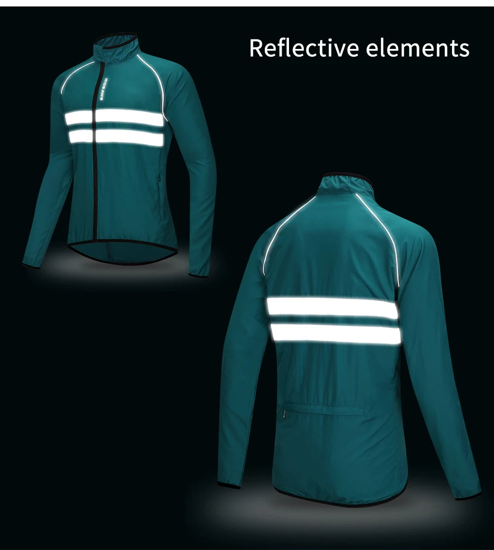 Unisex Water-Resistant Reflective Cycling Jacket FA24-OctW1