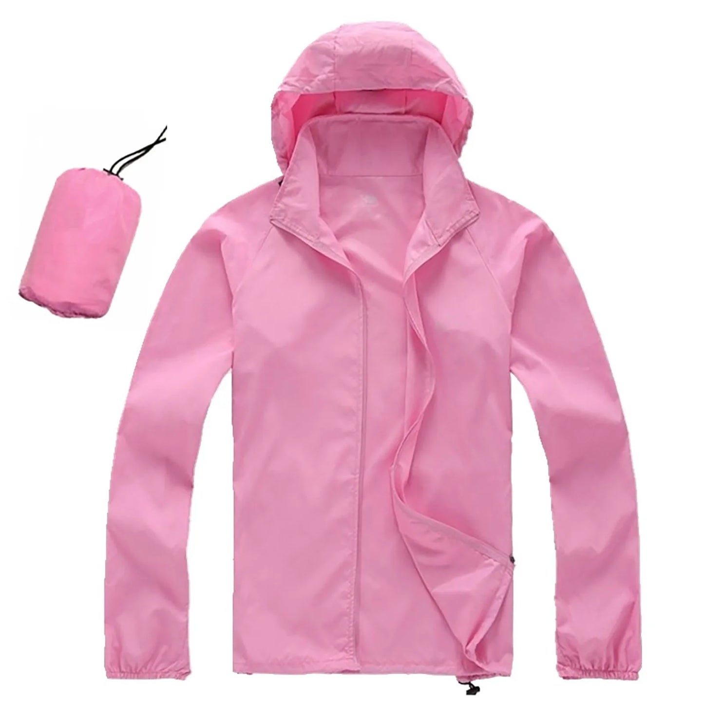 Men's and Women's Waterproof Hooded Lightweight Hiking Jacket