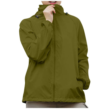 Men's and Women's Waterproof Hooded Lightweight Hiking Jacket