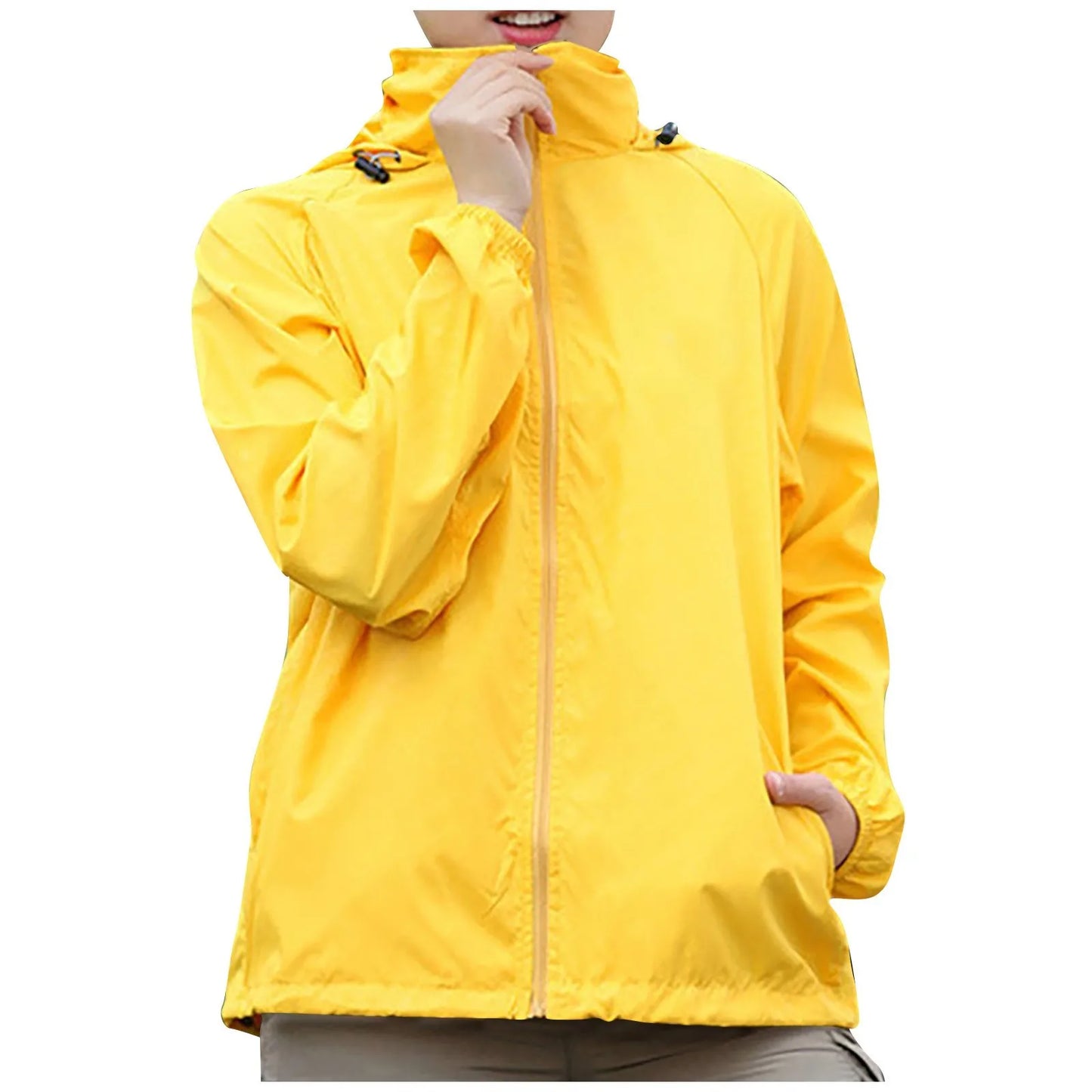 Men's and Women's Waterproof Hooded Lightweight Hiking Jacket