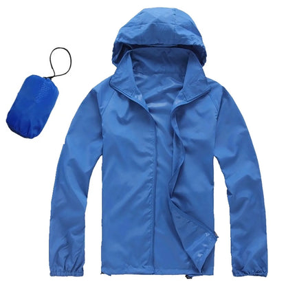 Men's and Women's Waterproof Hooded Lightweight Hiking Jacket