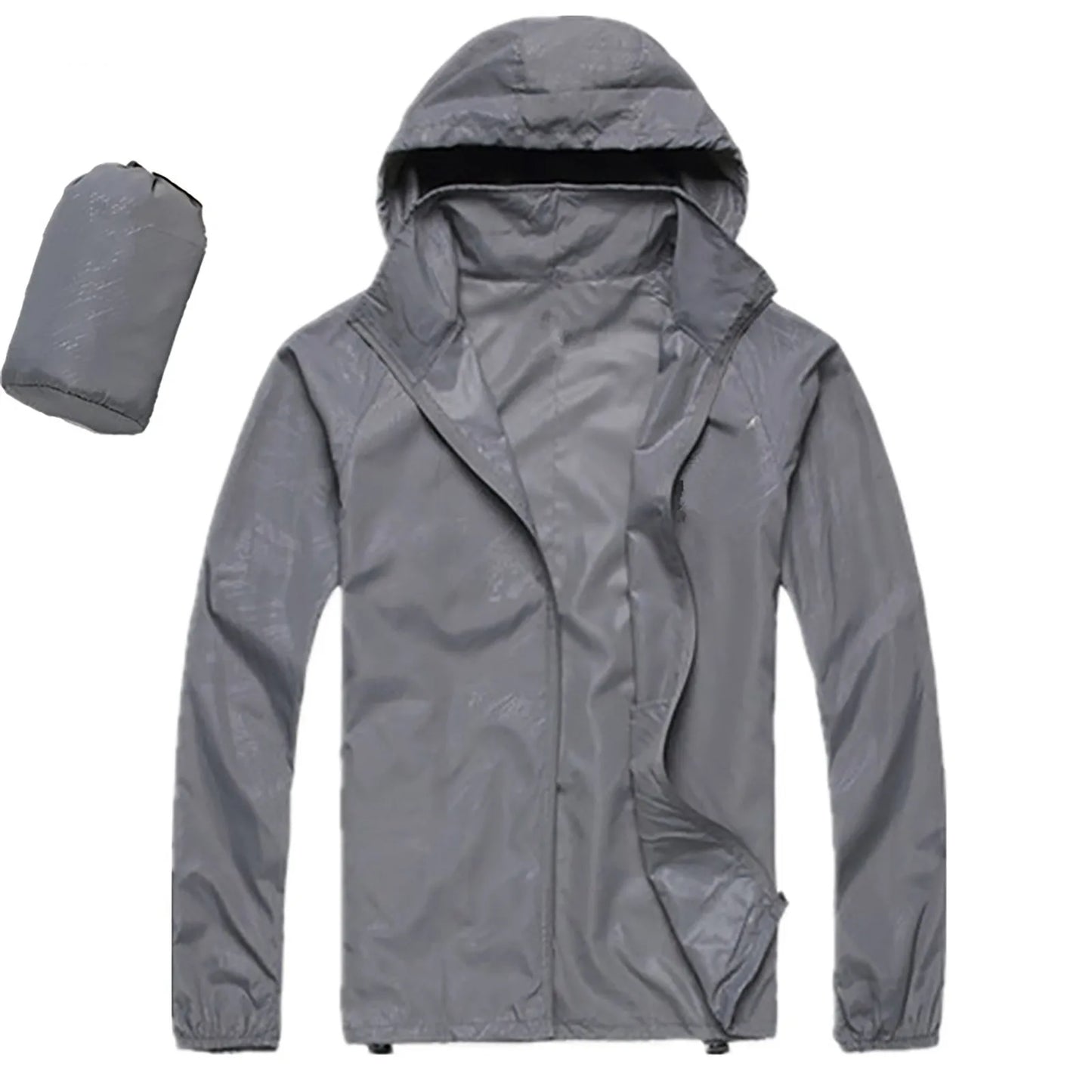 Men's and Women's Waterproof Hooded Lightweight Hiking Jacket